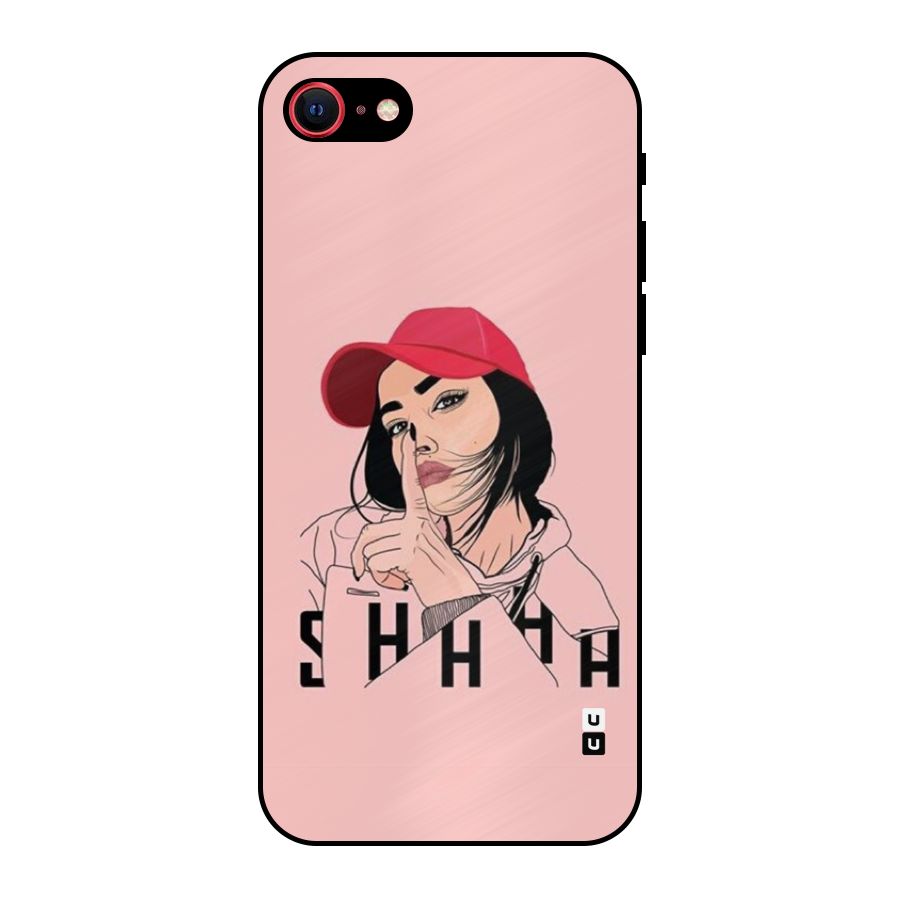 Shhhh Girl Metal Back Case for iPhone SE 2022