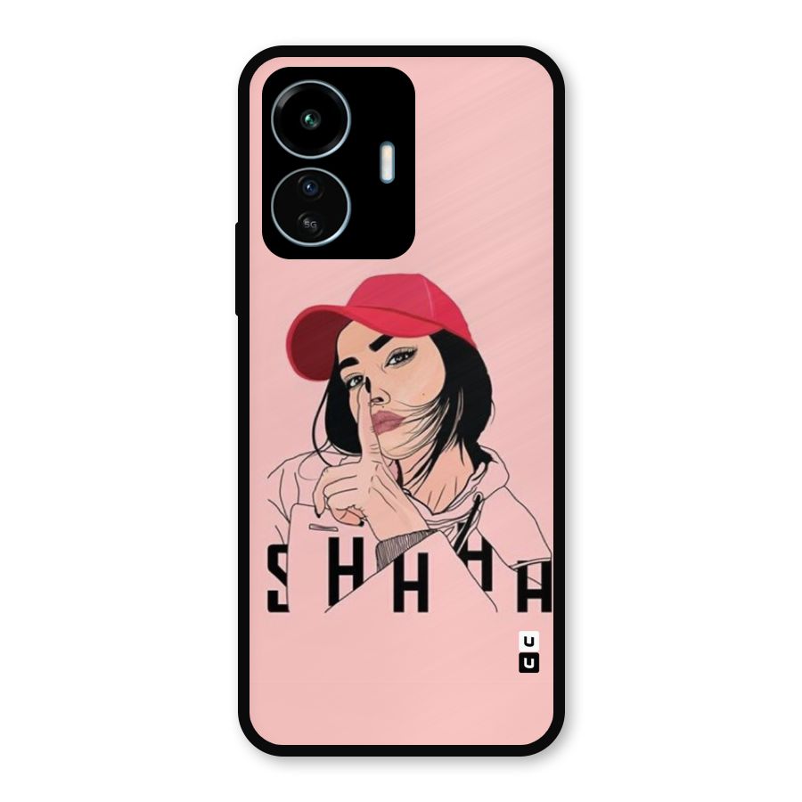 Shhhh Girl Metal Back Case for vivo iQOO Z6 Lite 5G