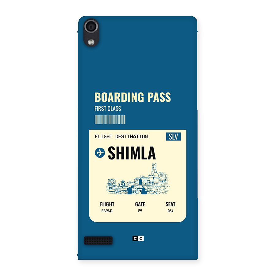 Shimla Boarding Pass Back Case for Ascend P6