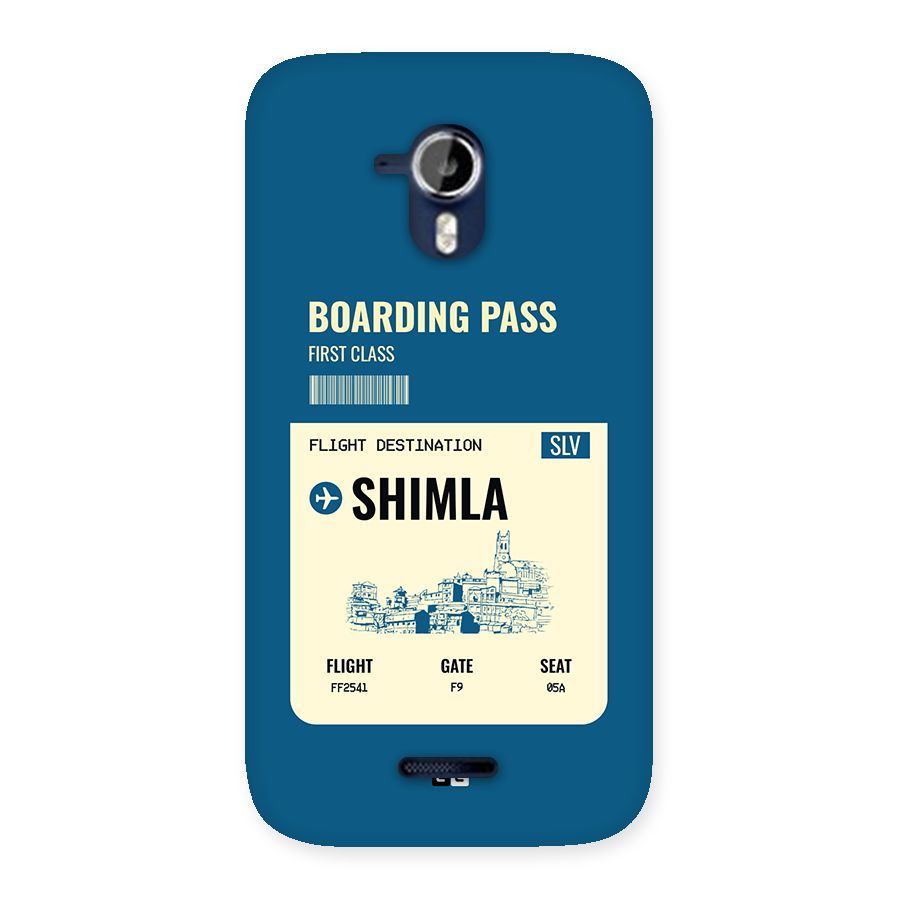 Shimla Boarding Pass Back Case for Canvas Magnus A117