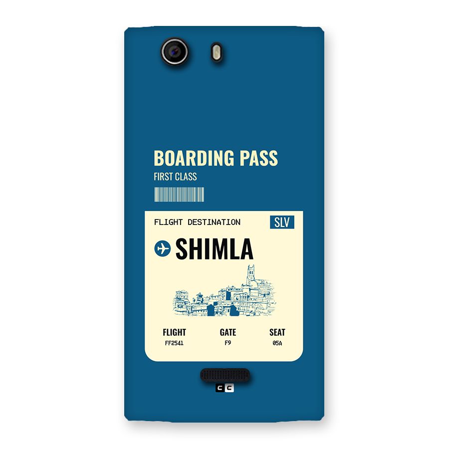 Shimla Boarding Pass Back Case for Canvas Nitro 2 E311