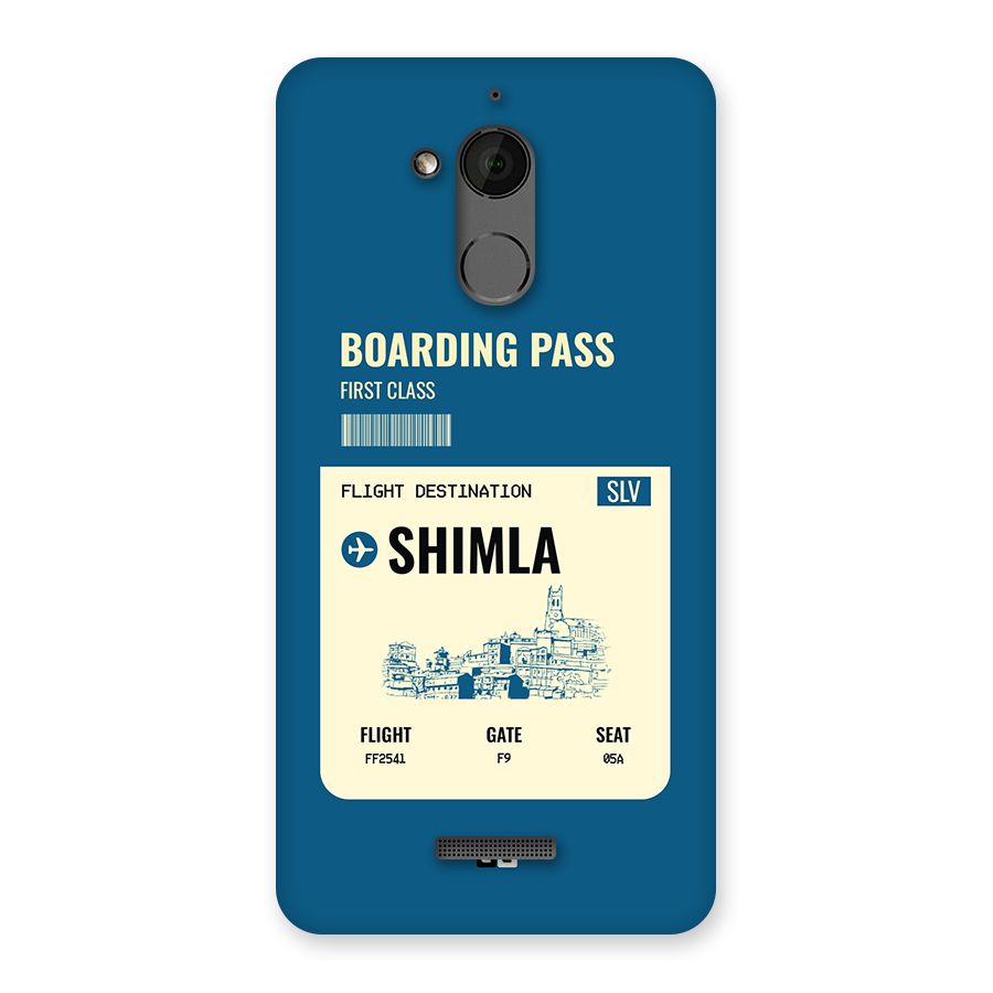 Shimla Boarding Pass Back Case for Coolpad Note 5