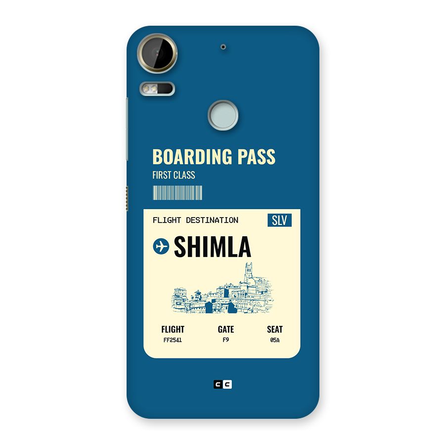 Shimla Boarding Pass Back Case for Desire 10 Pro