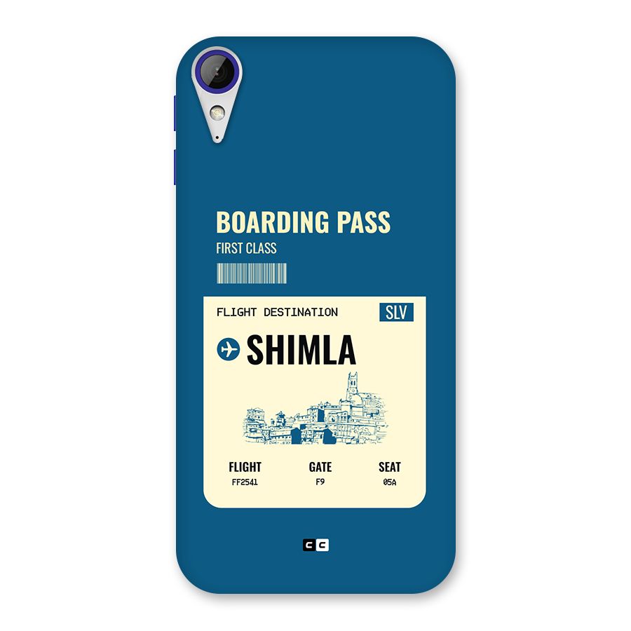Shimla Boarding Pass Back Case for Desire 830