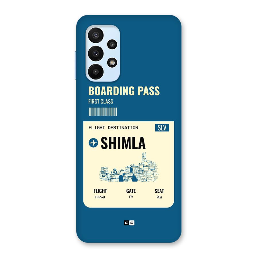 Shimla Boarding Pass Back Case for Galaxy A23
