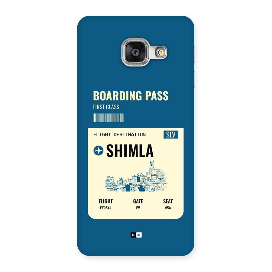 Shimla Boarding Pass Back Case for Galaxy A3 (2016)