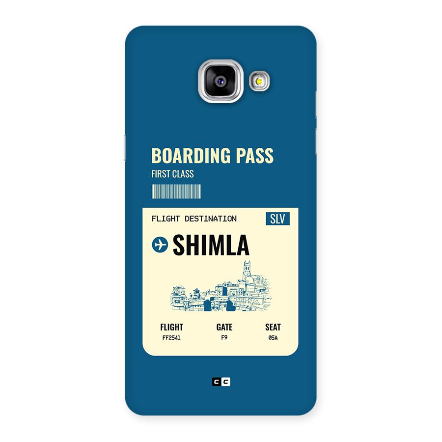 Shimla Boarding Pass Back Case for Galaxy A5 (2016)