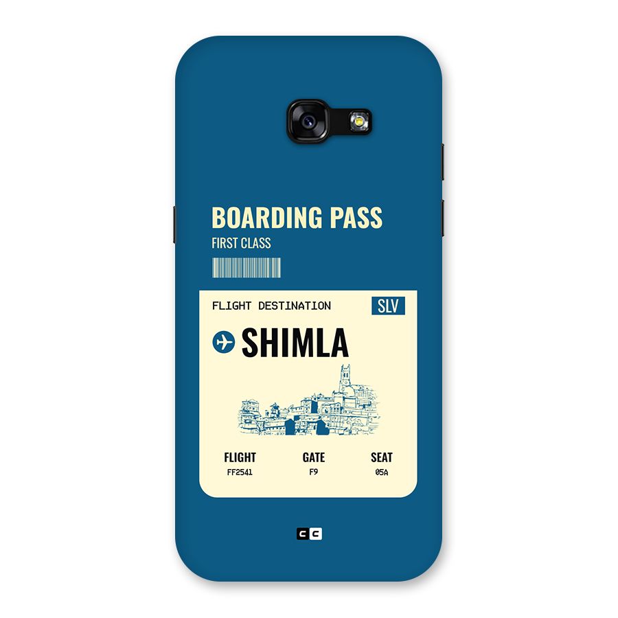 Shimla Boarding Pass Back Case for Galaxy A5 2017