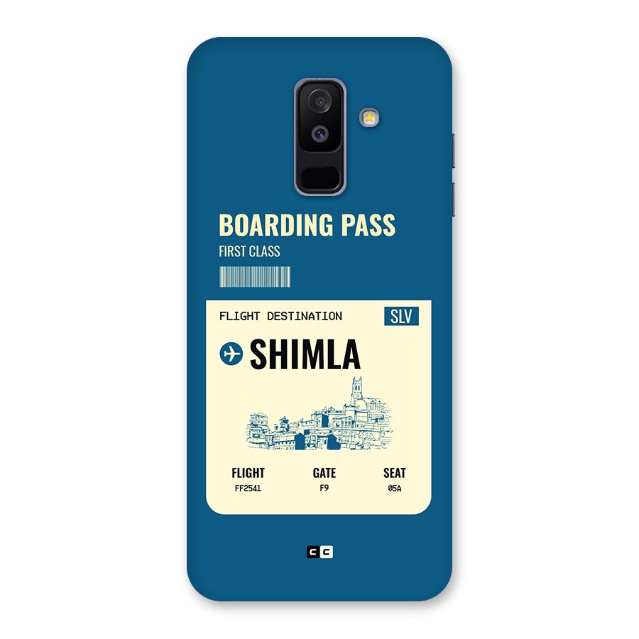Shimla Boarding Pass Back Case for Galaxy A6 Plus