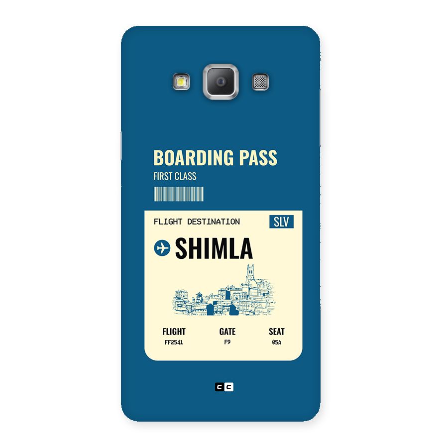 Shimla Boarding Pass Back Case for Galaxy A7