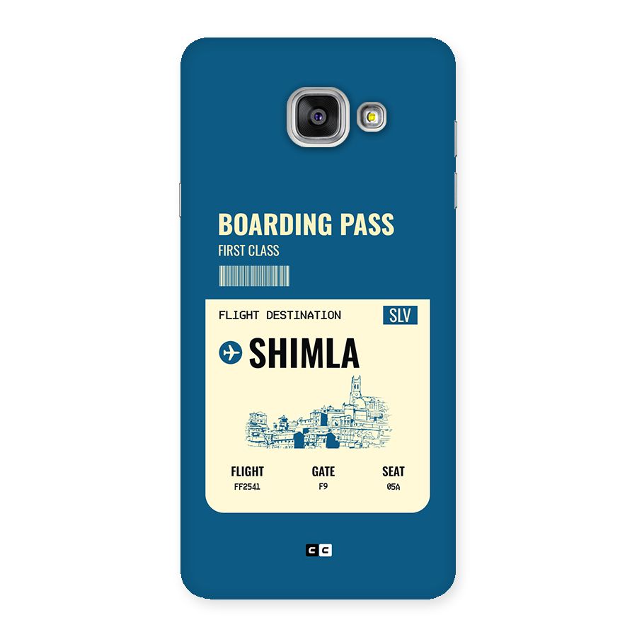 Shimla Boarding Pass Back Case for Galaxy A7 (2016)