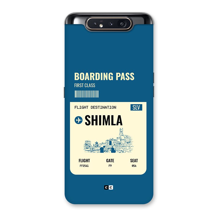 Shimla Boarding Pass Back Case for Galaxy A80