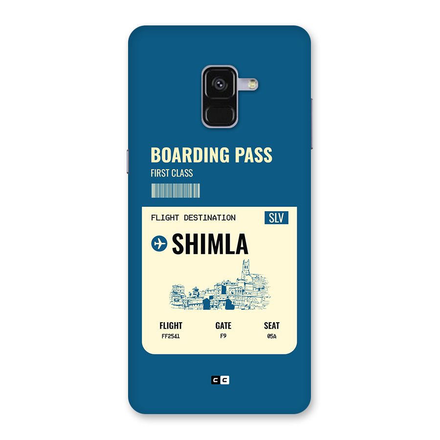 Shimla Boarding Pass Back Case for Galaxy A8 Plus