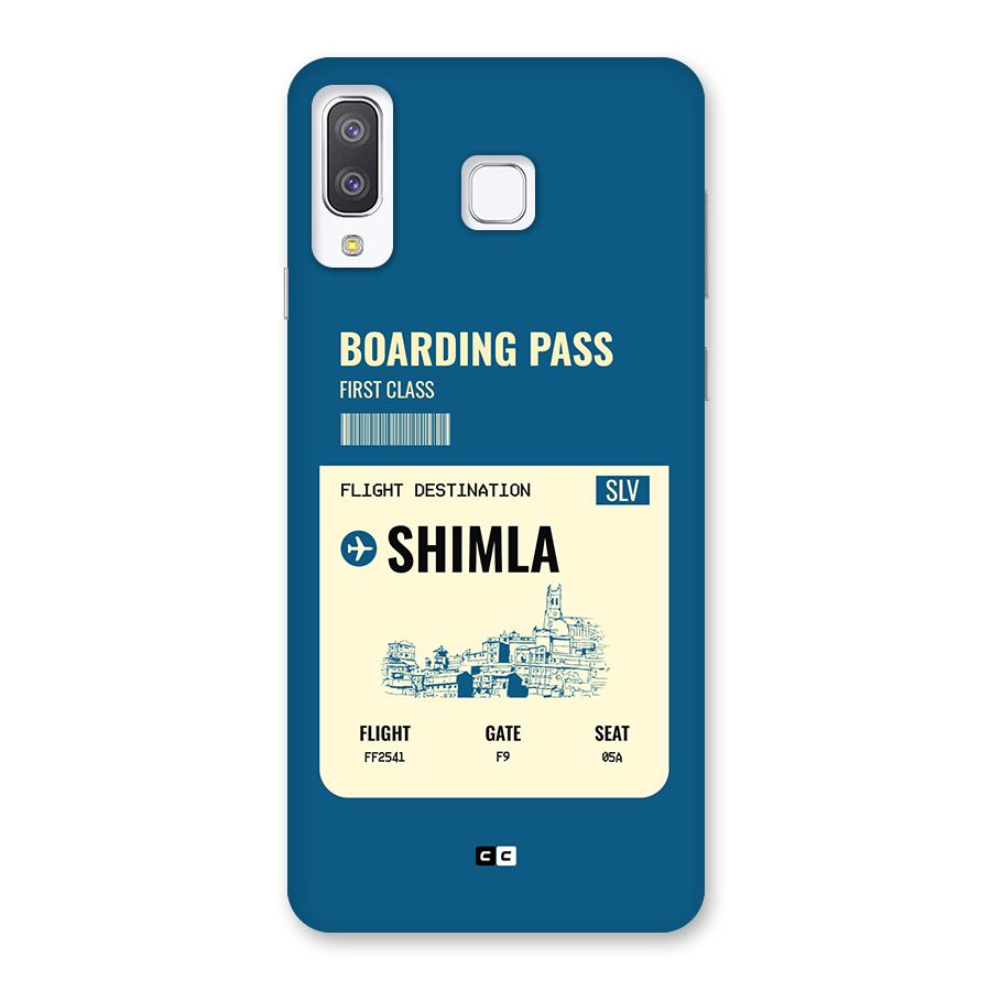 Shimla Boarding Pass Back Case for Galaxy A8 Star