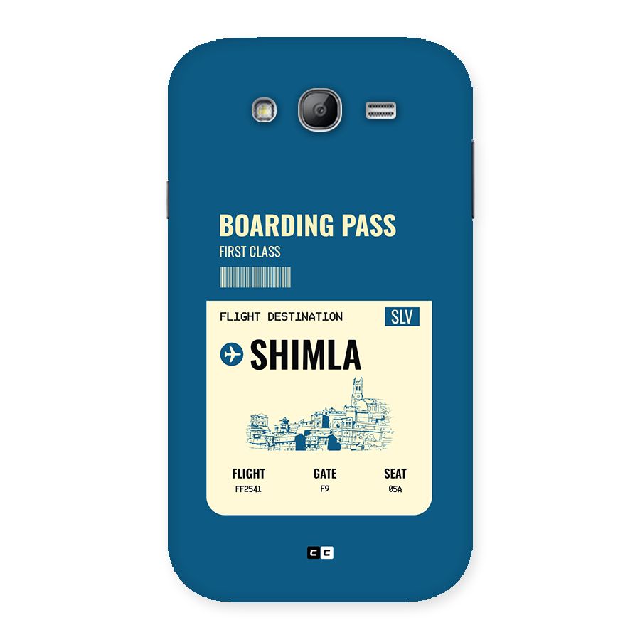 Shimla Boarding Pass Back Case for Galaxy Grand