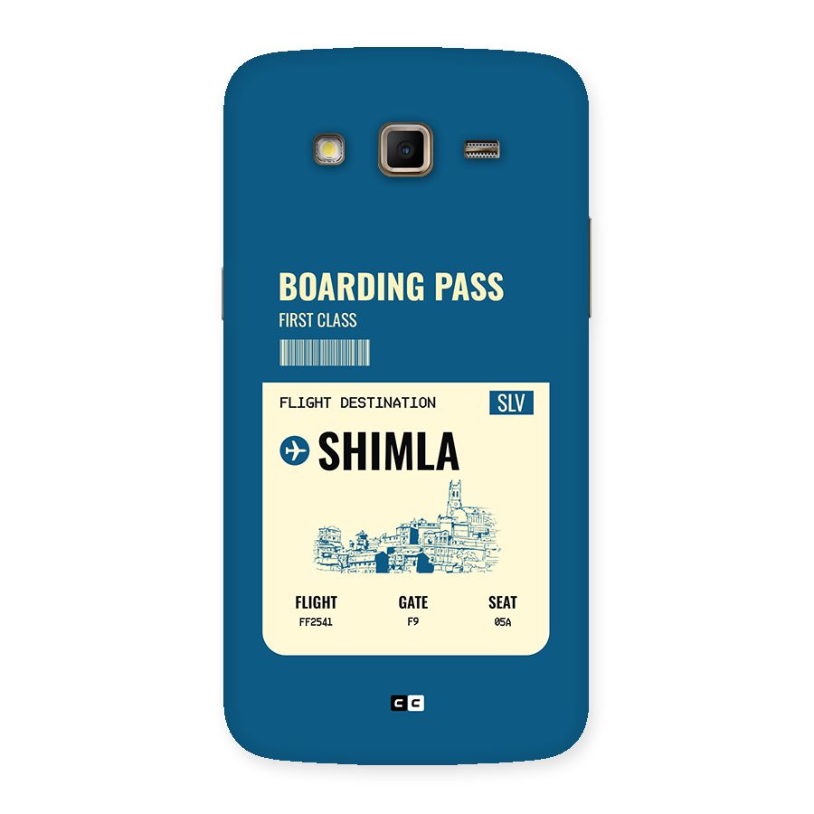 Shimla Boarding Pass Back Case for Galaxy Grand 2