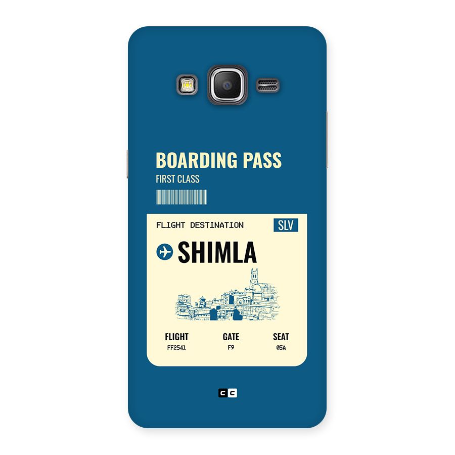 Shimla Boarding Pass Back Case for Galaxy Grand Prime