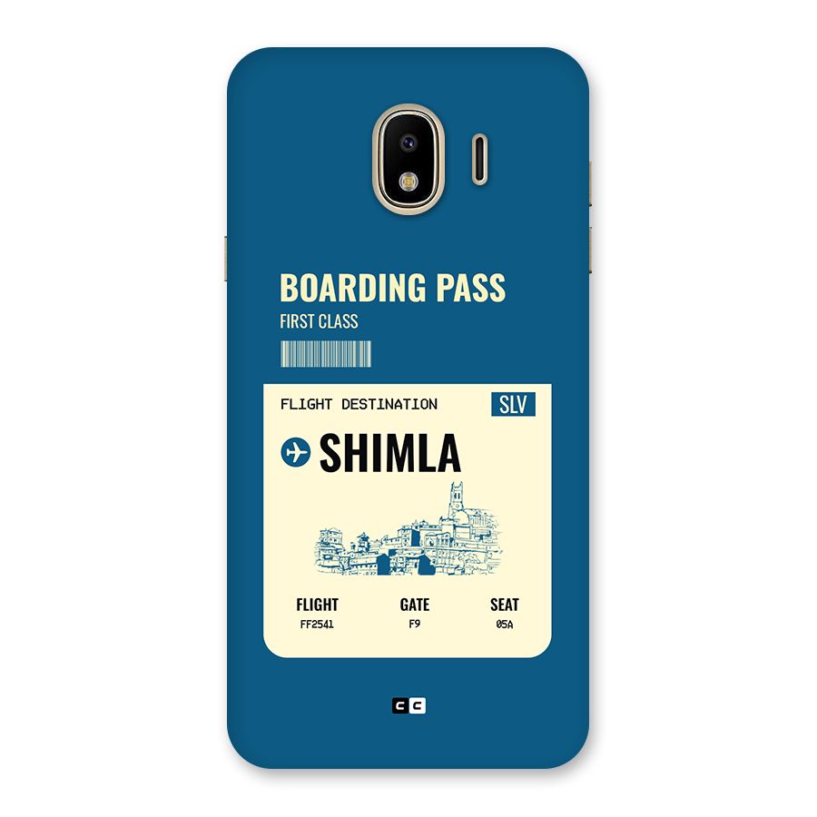 Shimla Boarding Pass Back Case for Galaxy J4