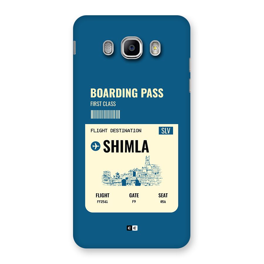 Shimla Boarding Pass Back Case for Galaxy J5 2016