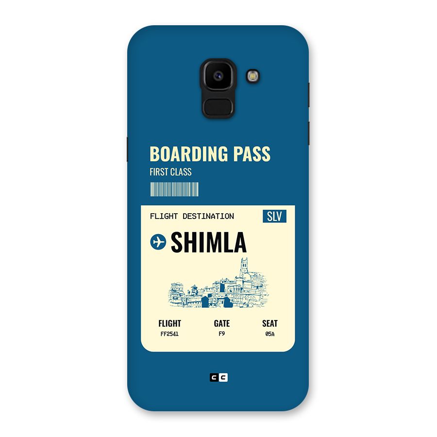 Shimla Boarding Pass Back Case for Galaxy J6