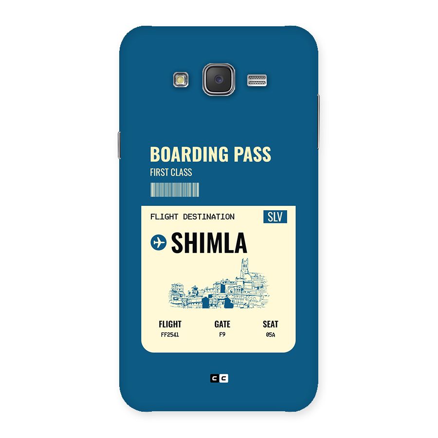 Shimla Boarding Pass Back Case for Galaxy J7