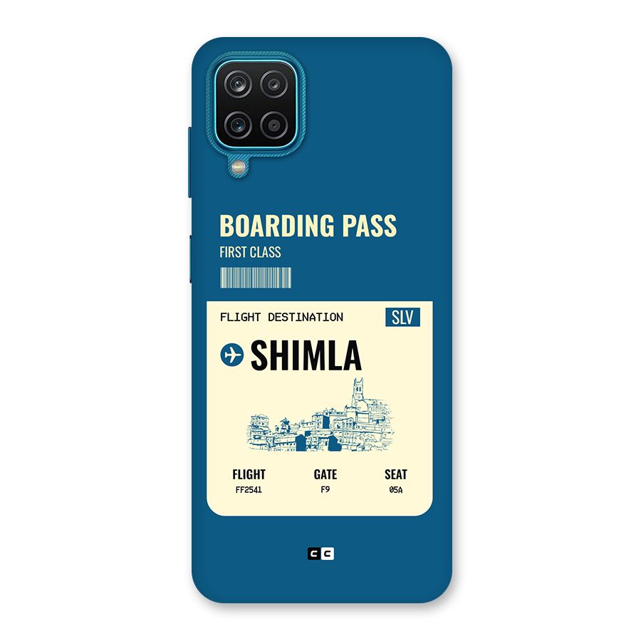 Shimla Boarding Pass Back Case for Galaxy M12