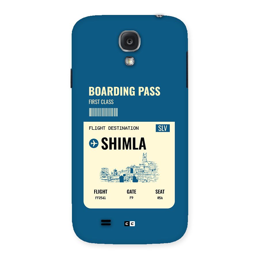 Shimla Boarding Pass Back Case for Galaxy S4