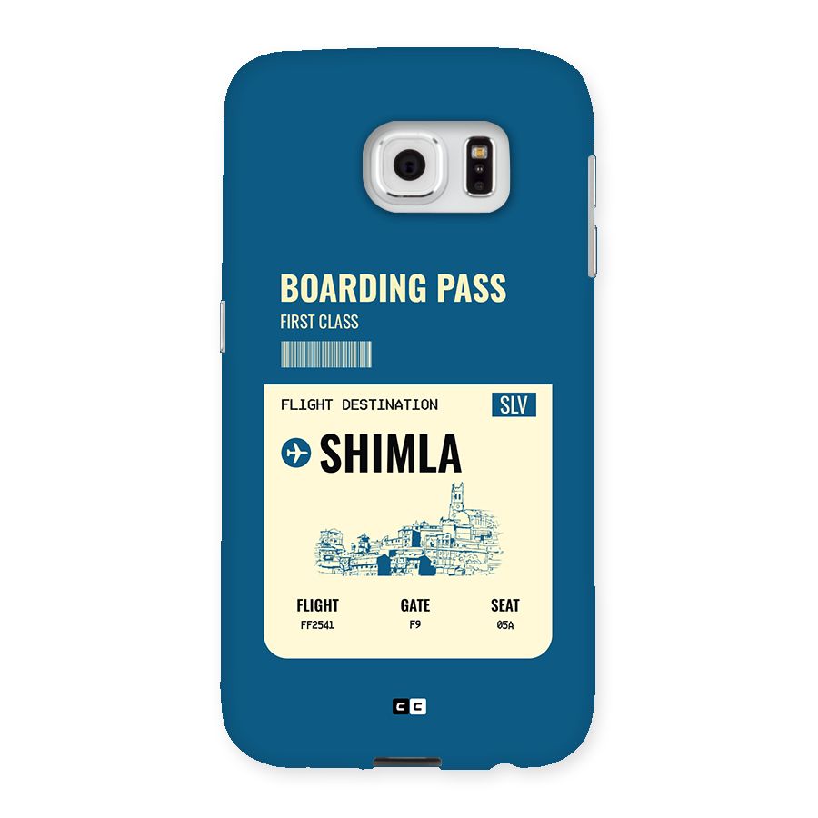 Shimla Boarding Pass Back Case for Galaxy S6