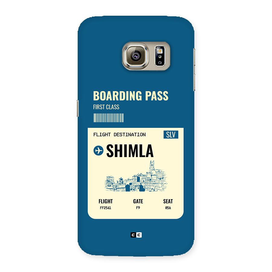 Shimla Boarding Pass Back Case for Galaxy S6 edge