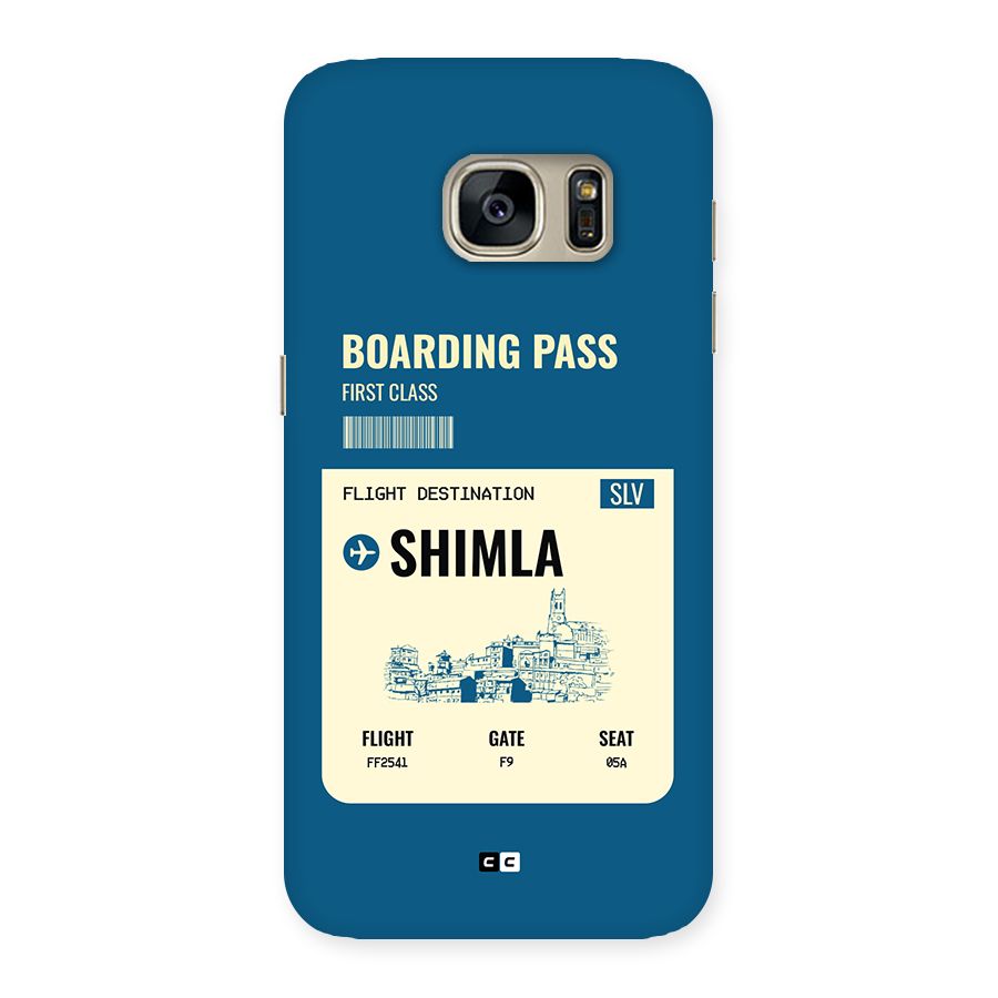 Shimla Boarding Pass Back Case for Galaxy S7