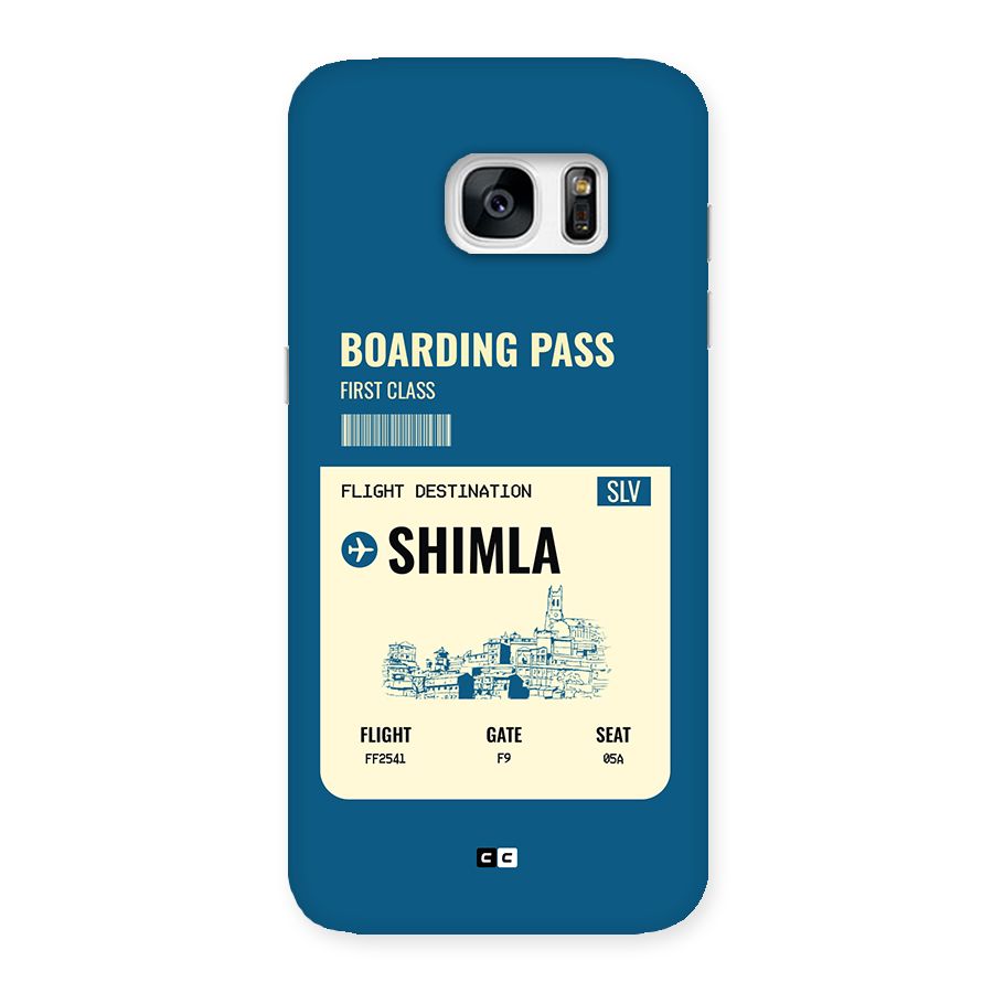 Shimla Boarding Pass Back Case for Galaxy S7 Edge