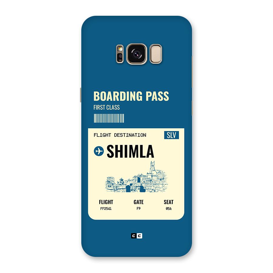 Shimla Boarding Pass Back Case for Galaxy S8 Plus