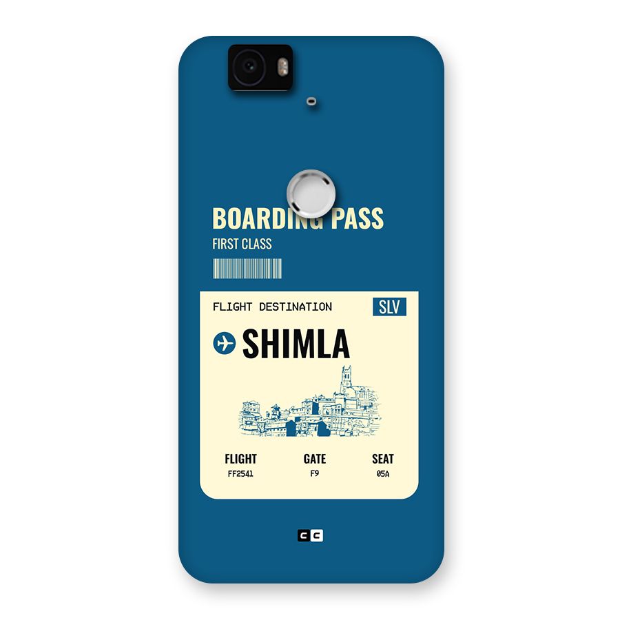 Shimla Boarding Pass Back Case for Google Nexus 6P