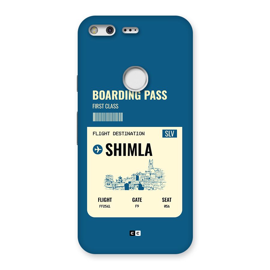 Shimla Boarding Pass Back Case for Google Pixel