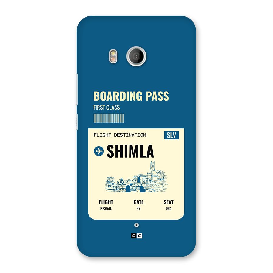 Shimla Boarding Pass Back Case for HTC U11