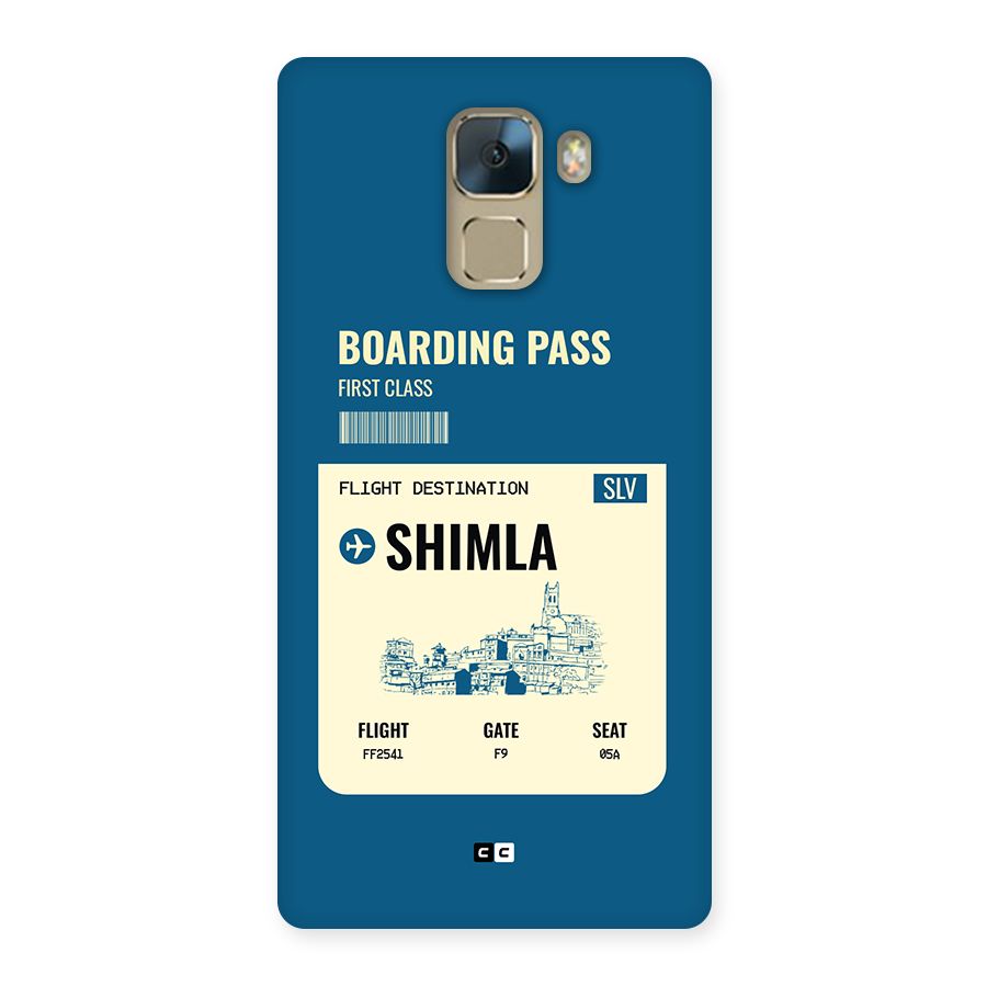 Shimla Boarding Pass Back Case for Honor 7