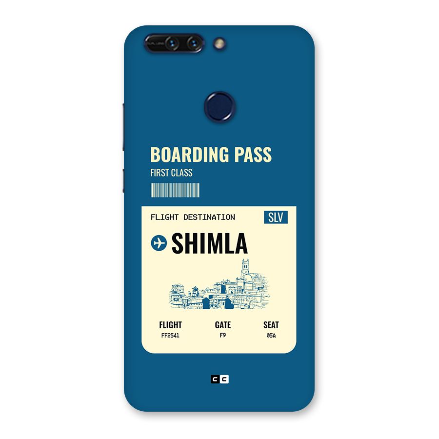 Shimla Boarding Pass Back Case for Honor 8 Pro