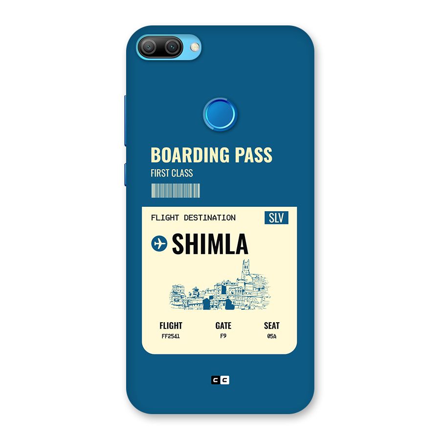 Shimla Boarding Pass Back Case for Honor 9N