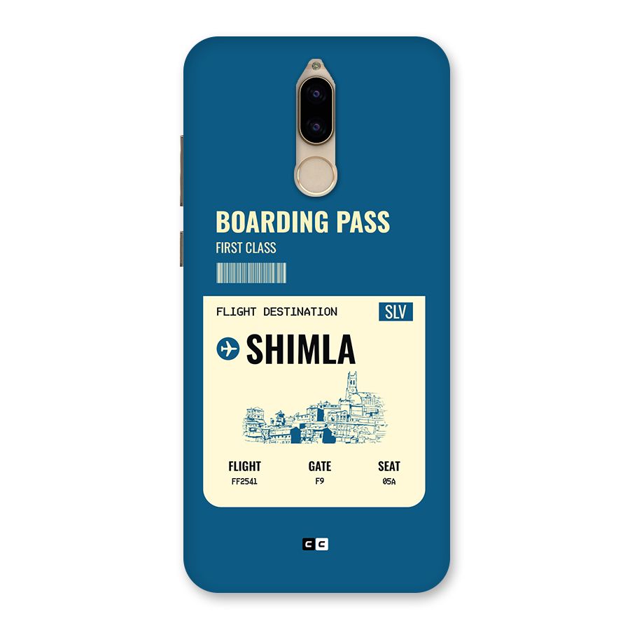 Shimla Boarding Pass Back Case for Honor 9i
