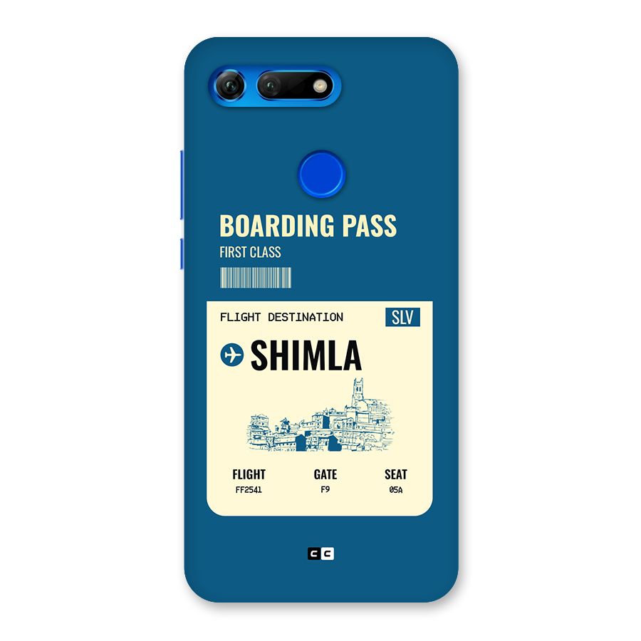 Shimla Boarding Pass Back Case for Honor View 20