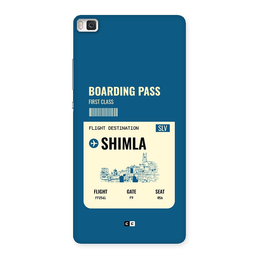 Shimla Boarding Pass Back Case for Huawei P8