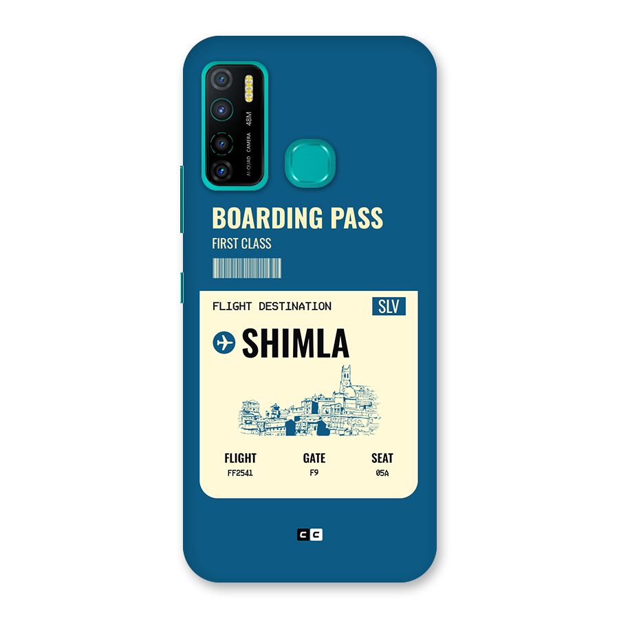 Shimla Boarding Pass Back Case for Infinix Hot 9 Pro