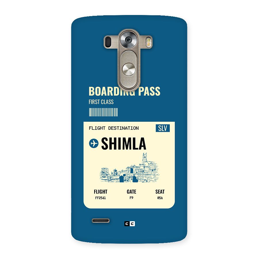 Shimla Boarding Pass Back Case for LG G3