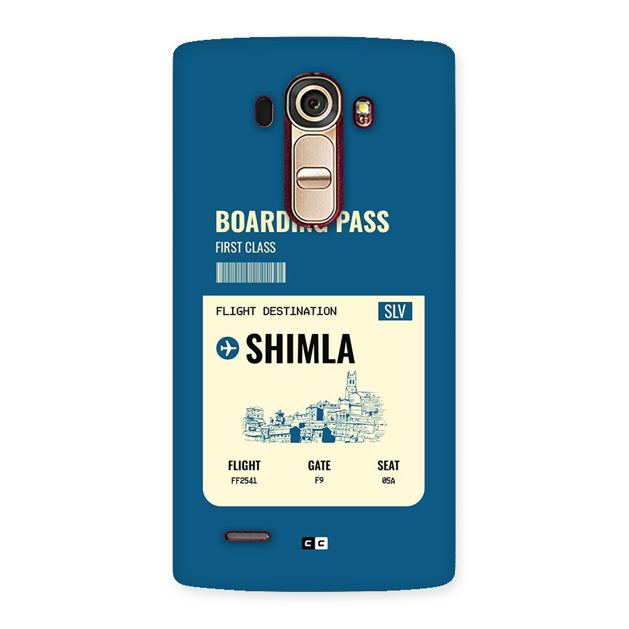 Shimla Boarding Pass Back Case for LG G4