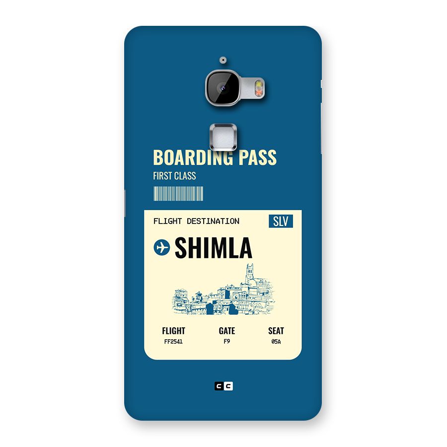 Shimla Boarding Pass Back Case for LeTV Le Max