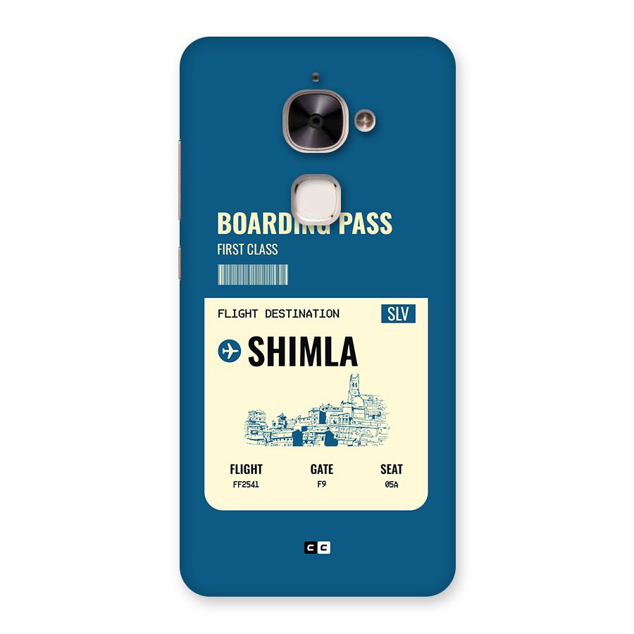 Shimla Boarding Pass Back Case for Le 2