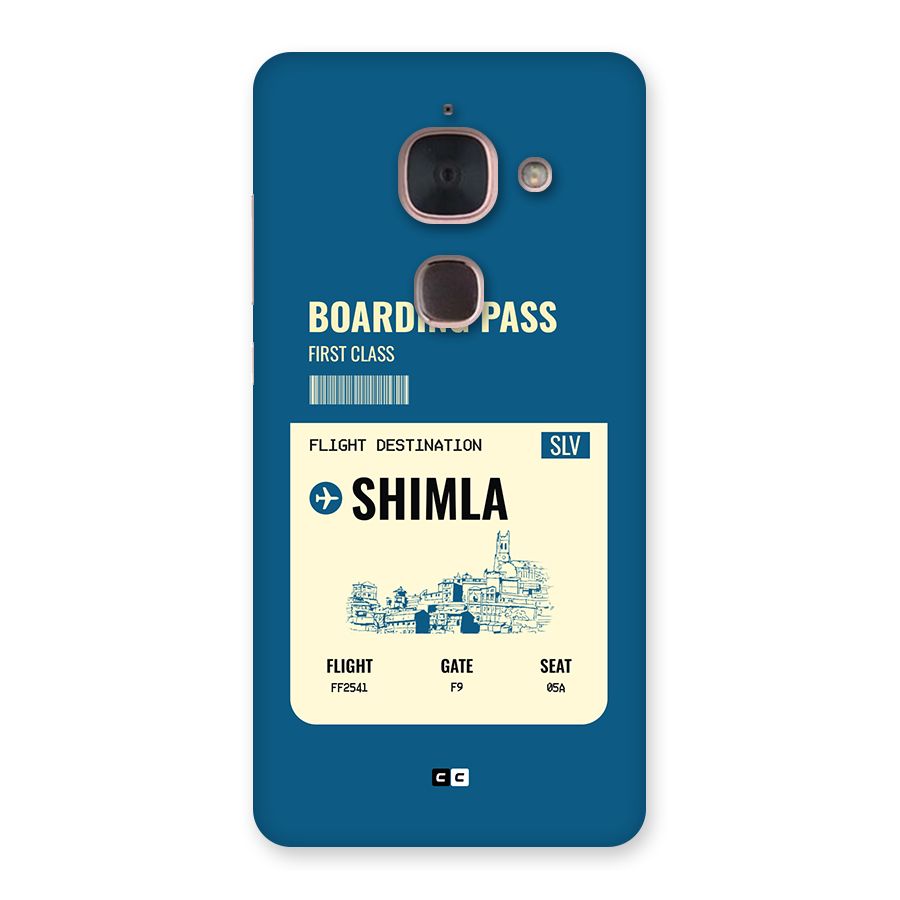 Shimla Boarding Pass Back Case for Le Max 2