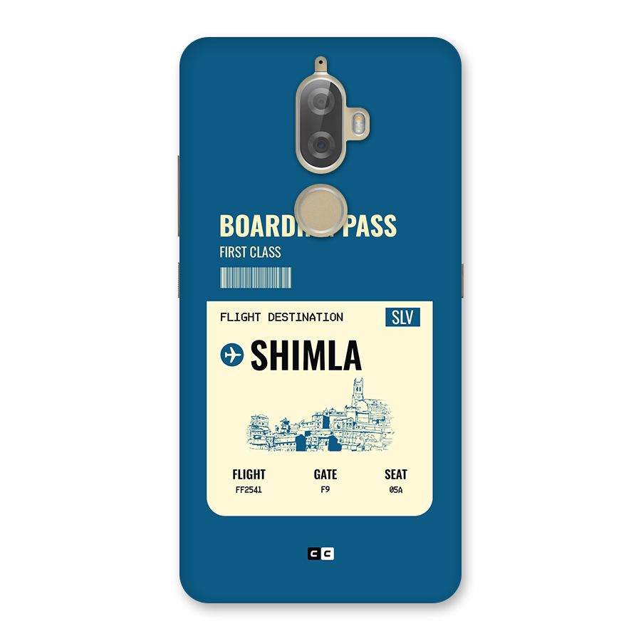 Shimla Boarding Pass Back Case for Lenovo K8 Plus
