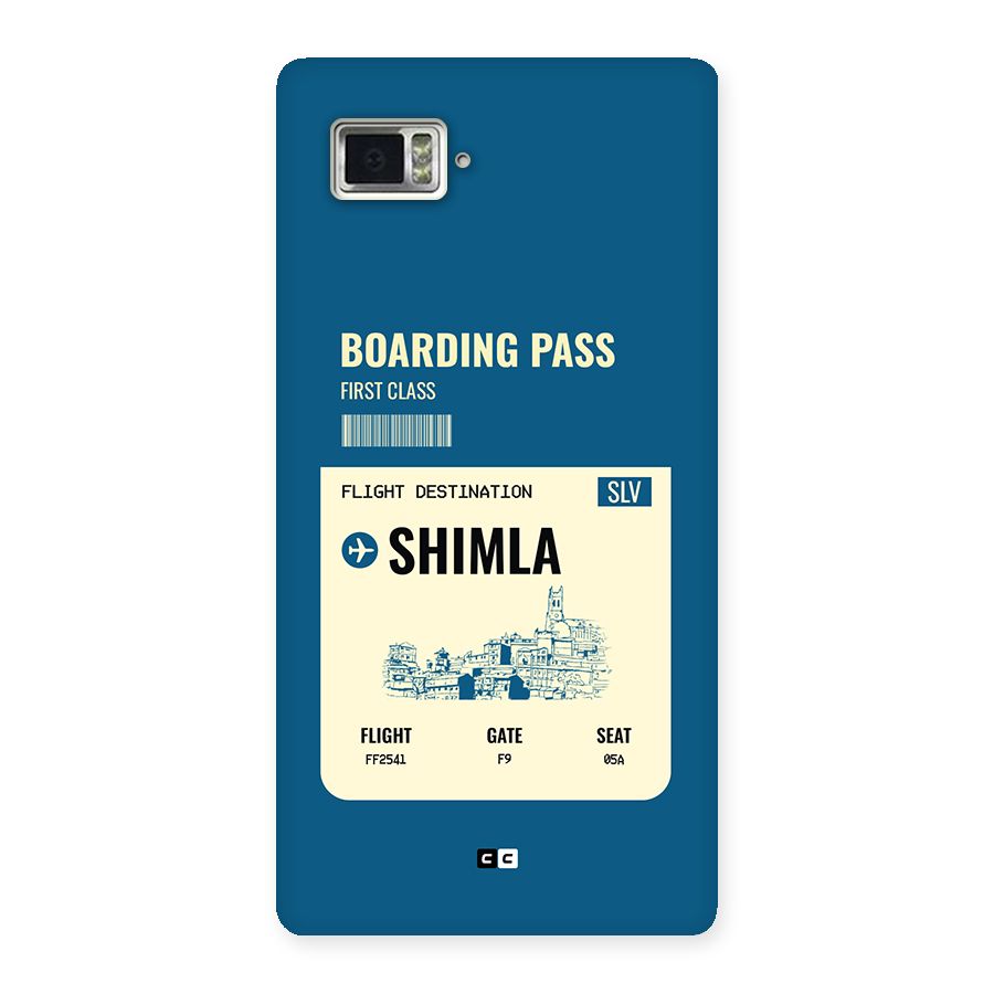 Shimla Boarding Pass Back Case for Lenovo Vibe Z2 Pro K920