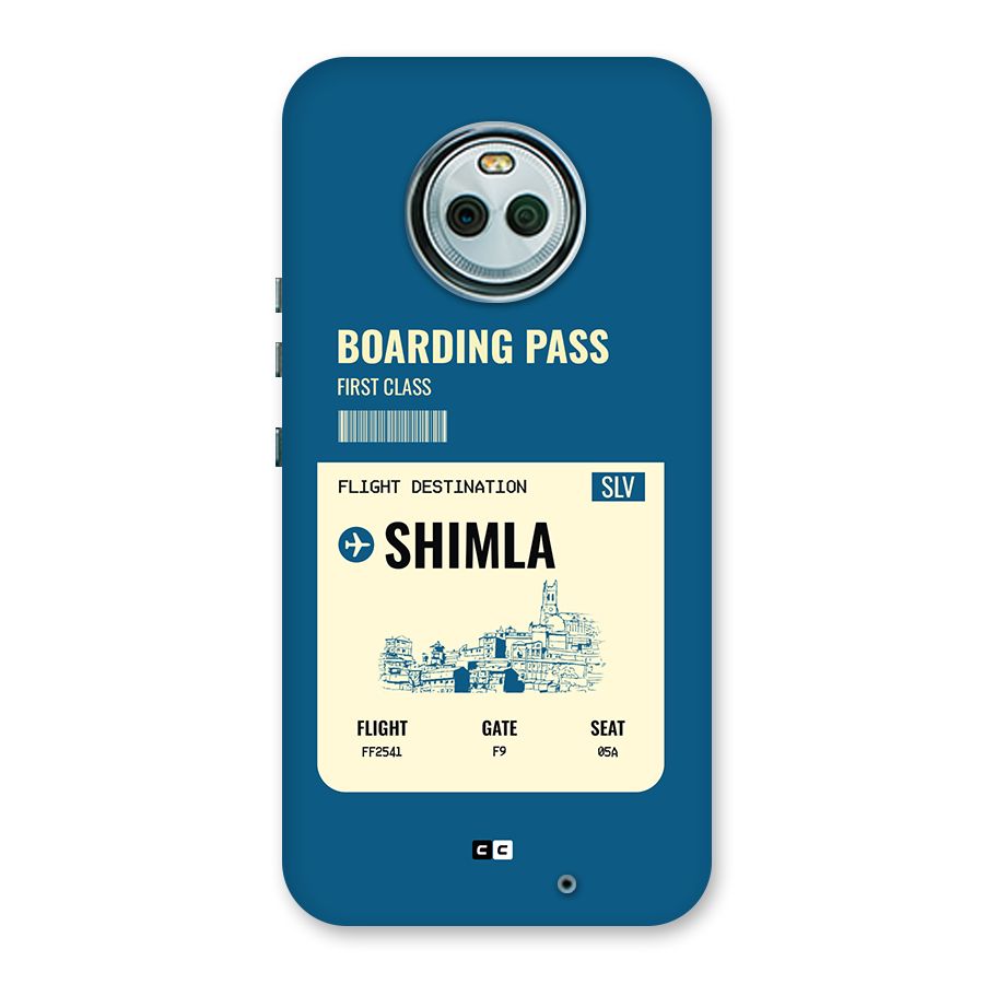 Shimla Boarding Pass Back Case for Moto X4